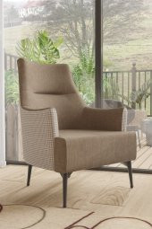 Sandalie Linen Berjer Salon&Oturma Odası - Kahve - 1