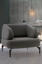 Sandalie Rose Berjer Salon&Oturma Odası - Antrasit - 1