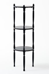 Sandalie Puzzle Salon&Oturma Odası Yuvarlak Raf - Siyah - 1