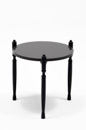 Sandalie Puzzle Salon&Oturma Odası Yuvarlak Zigon Sehpa Takımı - Siyah thumbnail 2