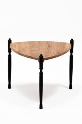 Sandalie Puzzle Salon&Oturma Odası Üçgen Zigon Sehpa Takımı - Atlantik Çam&Siyah thumbnail 2