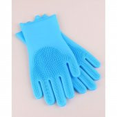 2li Pratik Silikon Bulaşık Eldiveni Mutfak Banyo Temizleme Eldiveni - 1