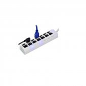 7 Port Usb Hub Çoklayıcı Anahtarlı Switch Işıklı Beyaz - 1