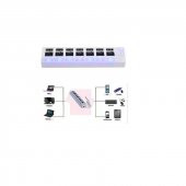 7 Port Usb Hub Çoklayıcı Anahtarlı Switch Işıklı Beyaz - 3