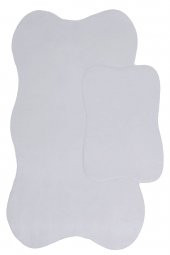 Anatolia Gri 2li 80x140 + 50x70 cm Büyük Ebat Banyo Paspası Seti Klozet Takımı - 3