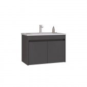 Orka Side 85 cm Kapaklı Antrasit Banyo Dolabı Alt Modül Lavabo - 1