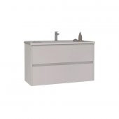 Orka Side 85 cm MDF Çekmeceli Beyaz Banyo Dolabı Alt Modül Lavabo - 1