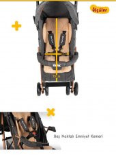 Rival Rv111 Sweet Tam Yatar Hafif Baston Bebek Arabası - Baston Puset Antrasit - 7