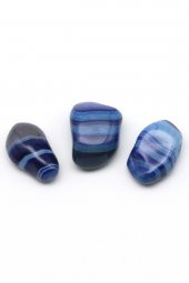 Mavi Akik Doğal Taş Tamburlanmış Parça - Tımbıl - 2