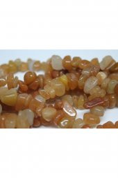 Akik Açık Kahverengi Kırık Doğal Taş Dizisi - 1