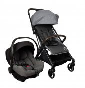 Bagi Gravity Autofold Grey Cosmo Travel Sistem Bebek Arabası Grey thumbnail 1