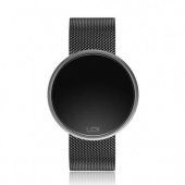 UPWATCH ROUND STEEL SİLVER BLACK TWO TONE UNİSEX KOL SAATİ - 1