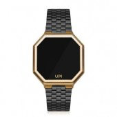 UPWATCH EDGE GOLD BLACK TWO TONE UNİSEX KOL SAATİ - 1