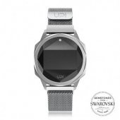 UPWATCH ICON BIG SILVER SWAROVSKI ® TOPAZ KADIN KOL SAATİ - 1