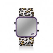 UPWATCH LED MINI PURPLE LEOPARD UNİSEX KOL SAATİ - 1
