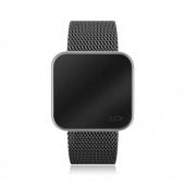 UPWATCH TOUCH SLIM STEEL SILVER BLACK UNİSEX KOL SAATİ - 1