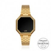UPWATCH EDGE MINI 33MM SWAROVSKI® ZIRCONIA MATTE GOLD KADIN KOL SAATİ - 2