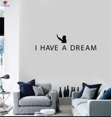 Oturma Odası, Ofis, Dükkan Duvar Sticker Martin Luther King Jr. Alıntı Ev Odası Iç Sanat Çıkartmaları - 1