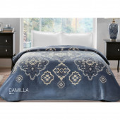 Taç Çift Kişilik Battaniye - Camilla - Mavi - 1