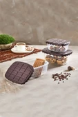 3 Adet Choco Box Çikolata Kapaklı Saklama Kabı Seti thumbnail 2