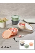 4'lü Mini Saklama Kabı Kapaklı Set - 1