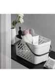 4 Adet Model Banyo Sepeti Sebze Kutusu Mutfak Düzenleyici Çanta Sepet - Dolap Organizeri - 5