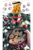 8 Adet Basmalı Kurabiye Kalıbı Seti 3103-3133 Gingerbreadman Çam Ağacı Yılbaşı Serisi - 3