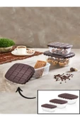 3 Adet Choco Box Çikolata Kapaklı Saklama Kabı Seti thumbnail 1