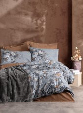 Cotton Box Trim Çift Kişilik Battaniyeli Nevresim Takımı Smooth Antrasit - 1