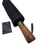 16Telli Ahşapsap Premium Series Şemsiye Siyah 1 - 1