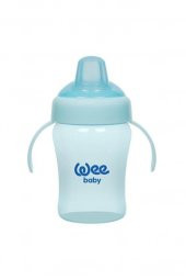 WEE BABY Colorful Akıtmaz Kulplu Bardak 240 ml MAVİ - 1