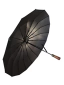 16Telli Ahşapsap Premium Series Şemsiye  Siyah - 7