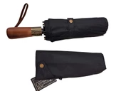 16Telli Ahşapsap Premium Series Şemsiye Siyah 1 - 4