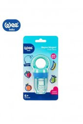 WEE Baby 207 Meyve Süzgeci Diş Kaşıyıcılı Mavi 6+ Ay - 1
