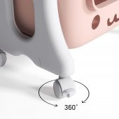 Oyuncak Saklama Sepeti Çocuk Odası Düzenleyici Saklama Kutusu Hobi Organizer Frenli Tekerli 3 Katlı - 7
