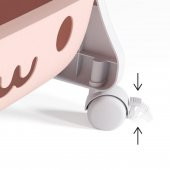 Oyuncak Saklama Sepeti Çocuk Odası Düzenleyici Saklama Kutusu Hobi Organizer Frenli Tekerli 4 Katlı - 5