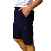 Lacivert Kargo Cepli Model Su İtici Özellikli Erkek Deniz Şort M thumbnail 1