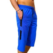 Saks Su İtici Özellikli Diz Altı Düz Renk Erkek Havuz Deniz Kapri - 7