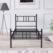 Mobpazar Metal Karyola, Akın Metal Karyola, 90x190 cm Siyah, Ferforje Karyola - 3