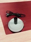 Su Kabağı Lamba Altlığı 15 Cm Çapında Düğmeli Kablolu Beyaz Renk - 1
