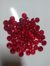 Su Kabağı boncuğu 18 MM deliksiz Kırmızı Renk 100 GR - 1