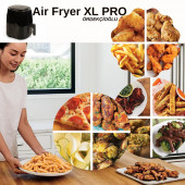 Ördekçioğlu Air Fryer XL Pro - 5.5L - 6 Program - Dijital Gösterge - Yağsız Hava Fritözü - 2 YIL GARANTİ - 5