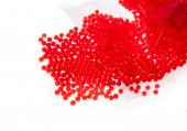 Su Kabağı Boncuğu 4 mm  Deliksiz 35 GR Kırmızı Renk - 1