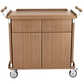 Dolaplı Ahşap Servis Arabası thumbnail 2