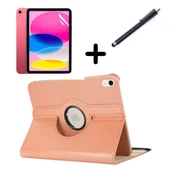 Apple iPad Air 4/5. Nesil 10.9 Kılıf Dönen Tablet Kilifi Ekran Koruyucu+Kalem (10.Nesil Değildir) - 2