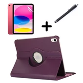 Apple iPad Air 4/5. Nesil 10.9 Kılıf Dönen Tablet Kilifi Ekran Koruyucu+Kalem (10.Nesil Değildir) - 10