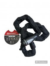 BRIVIGA ZİNCİR KİLİT ANAHTARLI 2S07 SİYAH 8X1200 - 2