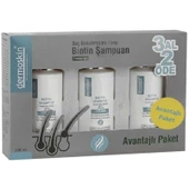 Dermoskin Biotin Şampuan Erkeklere Özel 200 ml x 3 Al 2 Öde Avantajlı Paket - 1