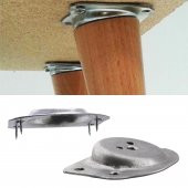 Mobilya Masa Sehpa Ayağı Bağlantı Aparatı Açılı Dereceli Ayak Tabanı Metal - 3