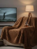 Ekstra Kalın Peluş Wellsoft Battaniye Tek Kişilik 100x170 cm - 5